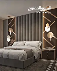  2 تفصيل غرف نوم على تصميم هندسي