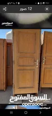  2 ابواب خشب صلد مع الحلق للبيع