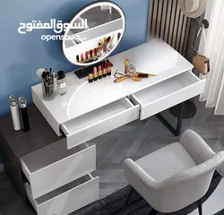  3 تسريحة مودرن مع خزانة جانبية – لمسة فخامة لغرفتك!  ترتيب وأناقة بمساحة مثالية  تصميم عصري بسيط، يض