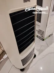  3 مبرد هواء من نوع جيباس - اير كولر - يعمل بحالة ممتازة حجرة ثلج وماء 7لتر  مع قطعتين Ice box