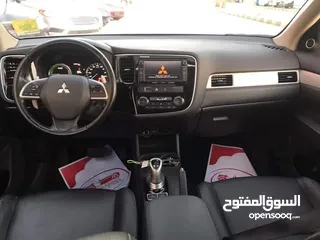  16 ميتسوبيشي اوتلاندر 2014 فل الفل اعلى صنف فيها كل المواصفات لون اسود ملوكي
