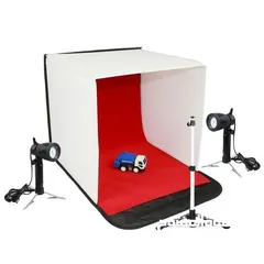  1 صندوق تصوير منتجات (ستديو تصوير) قياس 60X60  مع اضاءة PHOTO BOX