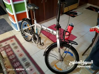  1 بسكليت ياباني اصلي  نوع جيب قياس 20 7غيارات بحاله وكاله بنطوي ياباني مش صيني بسعر مناسب