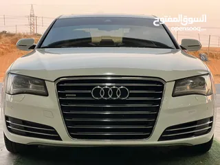  2 اودي A8L كونترول فل مواصفات خليجي 2013 بحاله ممتازه قمه في النضافه