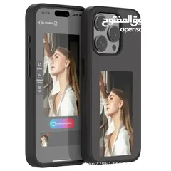  6 كفر ال Iphone السحري اللي فيه شاشة خلفية ولا ينقص الشحن والكفر من الجلد والبلاستيك القوي