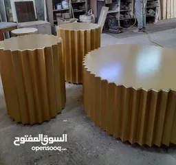  21 طاولات وسط خشب 18م الون حسب الطلب مكون من ثلاث قطع طاولات واسط جودة عالية