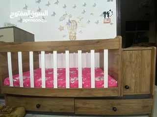  3 تخت بيبي سرير اطفال تركي هزاز