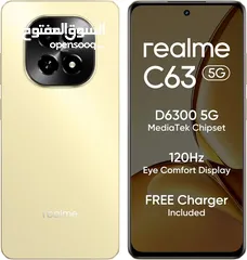  12 REALME C63 ( 128GB ) / RAM 6 NEW /// ريلمي سي 63 ذاكرة 128 رام 6 الجديد