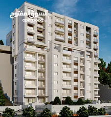  4 شقة 124مترفي عين مصباح مقابل جامعة القدس المفتوحة مكونة من غرفتين نوم وحمامين وصالون ومطبخ وبلكونتين