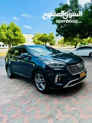  2 Hyundai grand Santa Fe 2017 full Option  Top of the Line low Mileage First Owner Car Oman Car