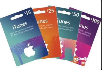  3 iTunes USA  Giftcards Available