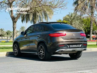  6 MERCEDES GLE43  COUPE FULL OPTION  GCC SPACE  MODEL 2016