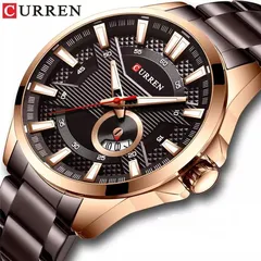  12 ساعات يد رجالي CURREN  المضيئة