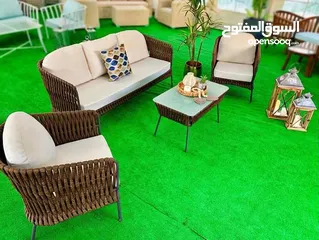  3 اجمل واروع اثاث منزلي من رتان والخبزران وأثاث معدنية ومرجيح وبنك بانك