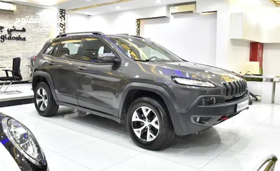  13 Jeep Cherokee TrailHawk ( 2014 Model ) in Grey Color GCC Specs