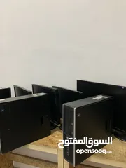 6 كومبيوتر جديد مع شبكة ومكاتب وكوبيرد وماوس وجميع الملحقات