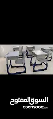  3 مكتب دراسي مع كرسي بحاله ممتازه