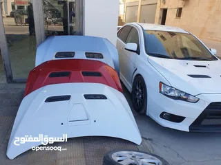  1 غطاء مُحرك Mitsubishi Evo X أصلي مُستعمل + جديد بسعر مناسب