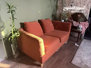  3 Rust color sofa in good condition