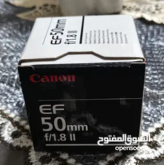  4 عدسة كانون 50 mm الاصدار الثاني بحالة ممتازة للبيع