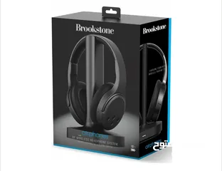  4 سماعات Brookstone ويرلسBrookstone 9AirPhones Wireless RF Over Ear Headphones