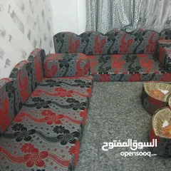  6 غرفه قعده مع طاولتها شبه جديد  مباع خلص