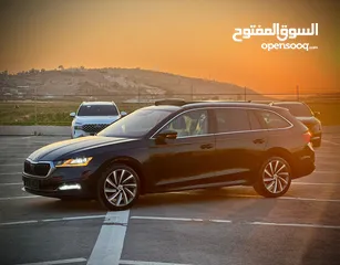  2 سكودا اكتافيا ستيشن /2020 اتوماتيك ماتور 2000 ديزل فل الفل  فتحة سقف بانوراما الشكل آلجديد