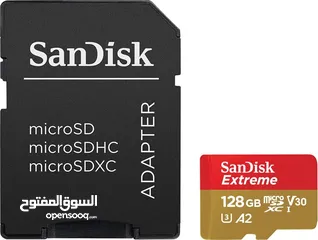  3 بطاقة ذاكره 128 جيجا سانديسك اكستريم اصليه SanDisk 256GB Extreme