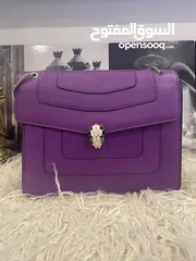  1 BVLGARI serpenti medium size, purple bag