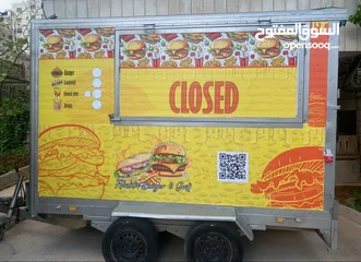  1 ڤان للبيع ( عربه طعام متنقله مجروره)