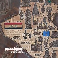 5 لوحة من الجلد الطبيعي خريطه.      ...........