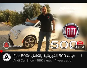  2 فيات 500e 2015  سيارة andi car show للبيع بسعر مميز