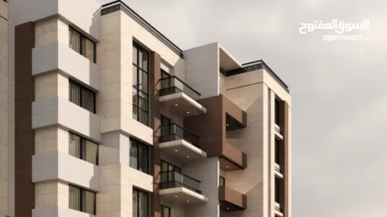  14 شقة 135متر للبيع بالقرب من شارع  القدس و الدفاع المدني مكونة من 3 غرف نوم, حمامين,صالون,مطبخ و بلكون