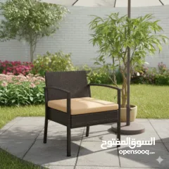  3 طقم جلسة خارجية أنيق ومريح استمتع بأوقات الراحة والاسترخاء في الحديقة أو       البلكونة مع هذا الطقم