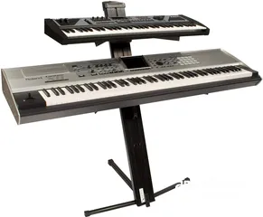  2 ستاند بيانو / اورج  ثنائي / دبل  Double Adjustable Metal Piano Stand  Keyboard Stand