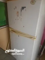  1 فرن غاز  ثلاجة ال جي