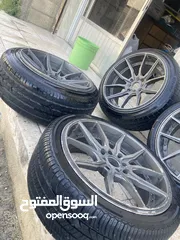  4 طقم جنط  فيزو مع كوشوك وكاله  للبيع