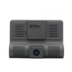  3 كاميرا سيارة أمامية وخلفية وداخلية video car dvr 1x3 full HD 1080P شاشة لمس حجم 4 بوصة HD
