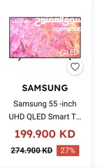  1 Samsung 55 -inch UHD QLED Smart TV QA55Q60CAUXZN Black