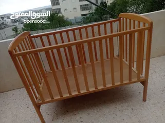  2 تخت بيبي خشب
