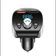  1 جهاز FM Transmitter جوي روم للسيارة JOYROOM JR-CL02 – شاحن + بلوتوث + تشغيل موسيقى!