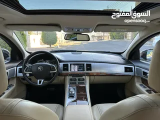  17 JAGUAR XF 2014 Full option وارد الوكالة / صيانة الوكالة قاطعة مسافة 100 الف كم