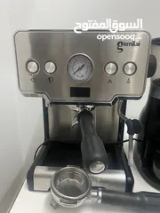  2 مكينة قهوه مع المطحنة