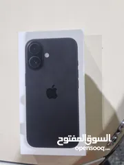  1 IPHONE 16  NEW 128G BLACK  BOX NOT OPENED ايفون 16اسود سعة 128جيجا جديد ولم يفتح العلبة