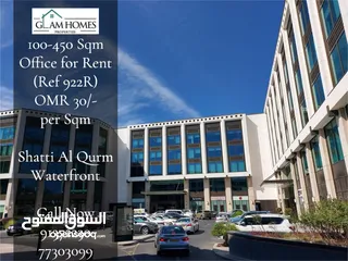  6 Office Space 100-450 Sqm for rent in Shatti Al Qurm Waterfront REF:922R