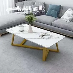  9 طاولات وسط بتصميم راقي وعصري مقاس 120×60 سم طاولة بتخطف الأنظار! سطح أنيق بخامات عالية