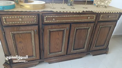  14 غرفة سفرة موديل كلاسيكي راقي مكونة من 3 قطع للبيع