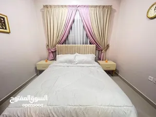  6 اول ساكن افخم غرفه وصاله مفروشه بالكامل للايجار الشهري في كورنيش عجمان