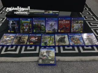  1 العاب وسيدي بليستيشن 4 مستعمل استعمل نضيف مافي ولا خدش..............................