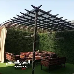  8 تفصيل وتركيب معرشات خشب براجولات مع اشرعه